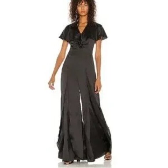 NWT | Andrea Iyamah Meelah Black Jumpsuit, Size M - Picture 1 of 12